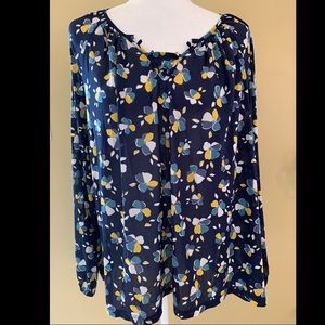 Floral Peasant Blouse by Style & Co. XL